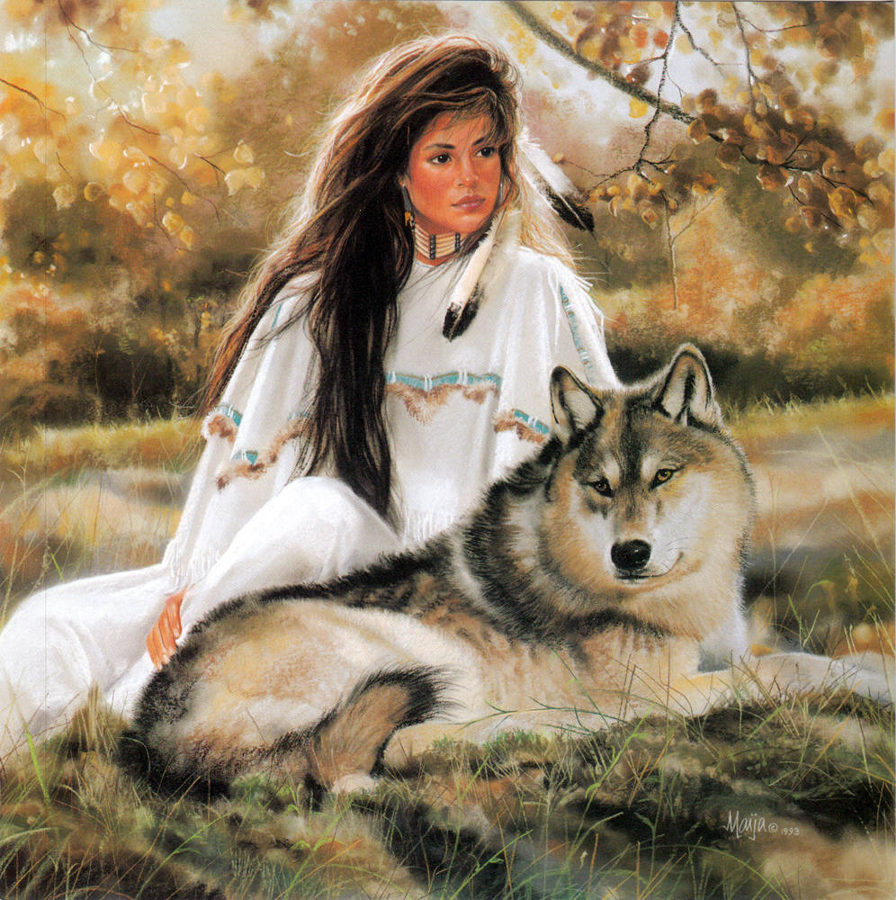 Maija "Paws Wolf  Poster  24 x 21