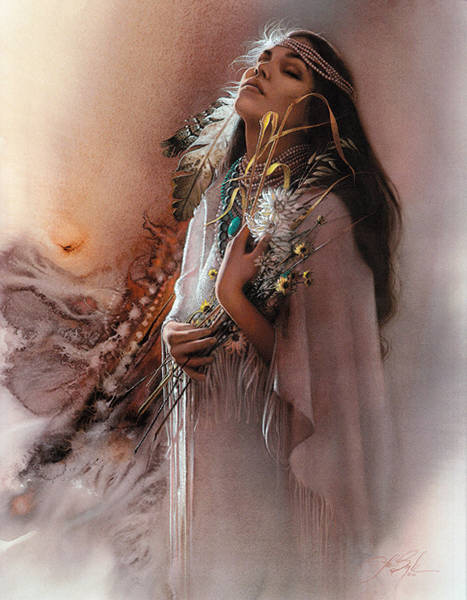 ONE WITH NATURE by Lee Bogle - Leanin' Tree Collectors' Card BDL49013