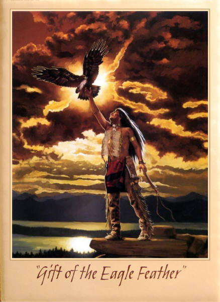 Leanin' Tree 16 x 20 Poster SKP867 Gift of the Eagle Feather by Craig Tennant.