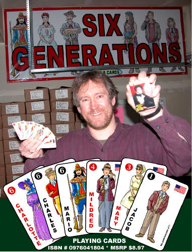 Fyodor Soloview from Alaska with Six Generations Card Game, invented and published in 2004.