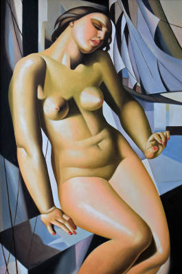S. Alexander. Nude portrait of a woman. Size of picture 24-inch x 36-inch. Sold with frame 37-inch x 49-inch. $8,995.