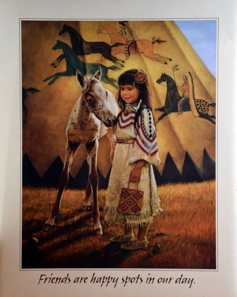 2000 GIFTS :: Appaloosa Heart ::  Leanin' Tree poster print by Karen Noles