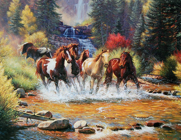 Leanin' Tree Collectors' Card BDL22606 FREE SPIRIT by Mark Keathley 
