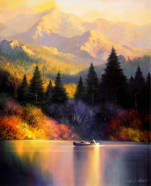 Leanin' Tree Collectors' Card BKL22477 TRANQUIL SHORES by Charles H. Pabst