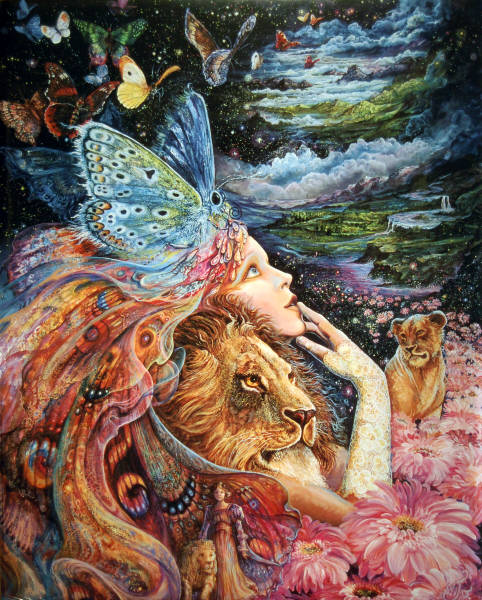 Heart and Soul. Artist Josephine Wall. Leanin' Tree Poster SKP30046.