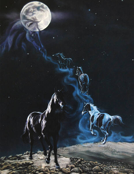 Leanin' Tree Collectors' Card ISL22543 THE LEGEND by Kim McElroy
