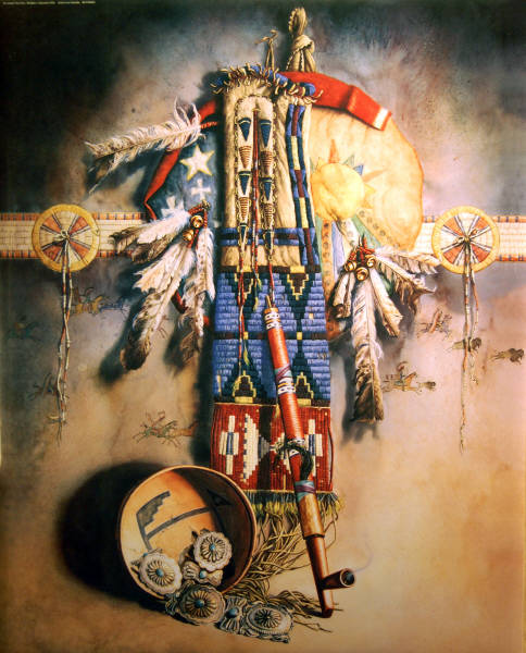 Indian Heritage. Artist Lisa Danielle. Leanin' Tree Poster BLP30003.