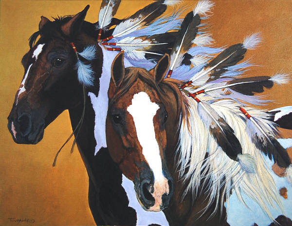 Leanin' Tree Collectors' Card LTL22481 RED MAN'S TREASURES by Emilie Touraine