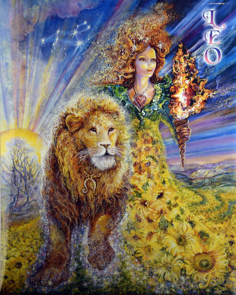 2000 GIFTS :: Leo Zodiac :: Leanin' Tree poster print by Josephine Wall
