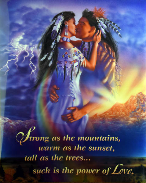 2000 GIFTS :: Rainbow Embrace :: Leanin' Tree poster print by David Penfound