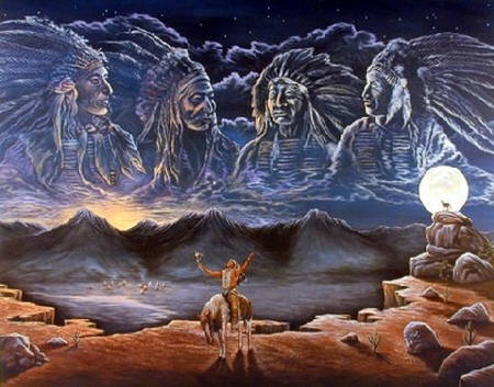 Leanin' Tree 16 x 20 Poster The Call for Wisdom. Art by Sunicol.